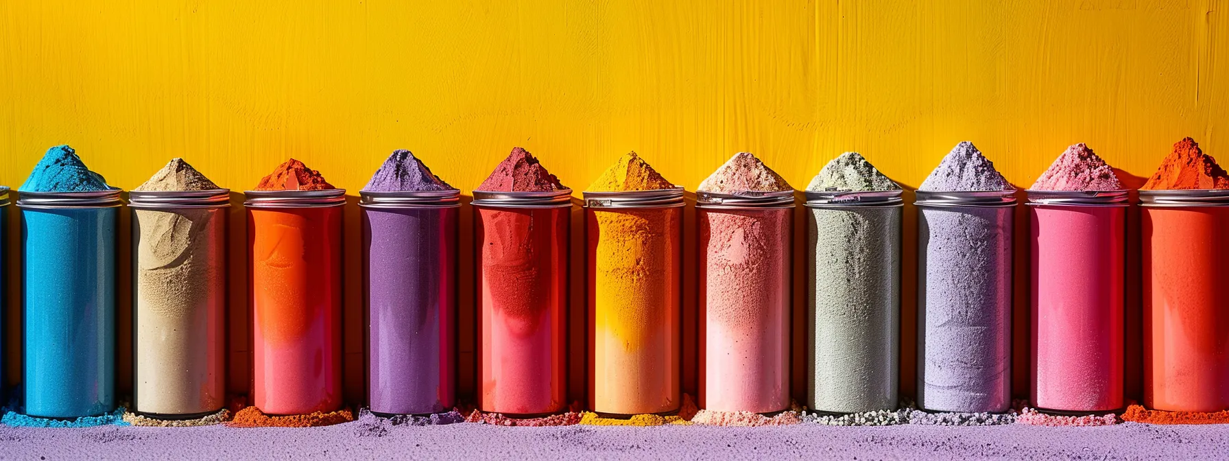 a vibrant display of colorful electrolyte powders in bulk containers, set against a bright backdrop with a subtle hint of hydration in the air, emphasizing the theme of savvy savings and effective hydration strategies.